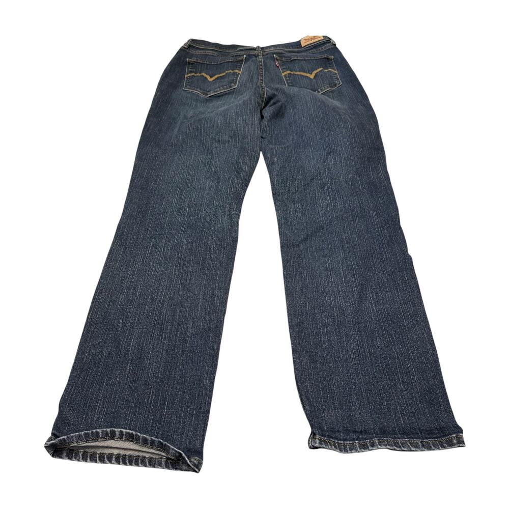 Levis 512 Perfectly Shaping Straight Leg Jeans Womens 32x30 Dark Wash Denim - Picture 2 of 8